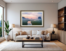 Wall Room Mockup for your Photography prints generated on sebsvisual.com