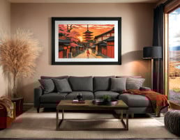 Wall Room Mockup for your Photography prints generated on sebsvisual.com